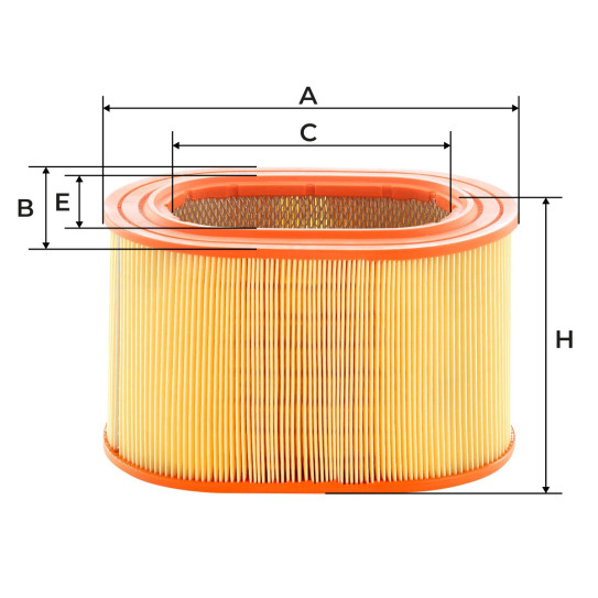 Размеры фильтра NF4004 NEVSKY FILTER