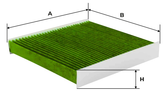 Размеры фильтра NF6974 NEVSKY FILTER